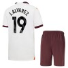 Maillot de Supporter Manchester City J. Alvarez 19 Extérieur 2023-24 Pour Enfant